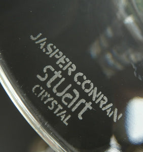 Pair of Stuart Crystal Aura Wine Glases Jasper Conran 9 inches