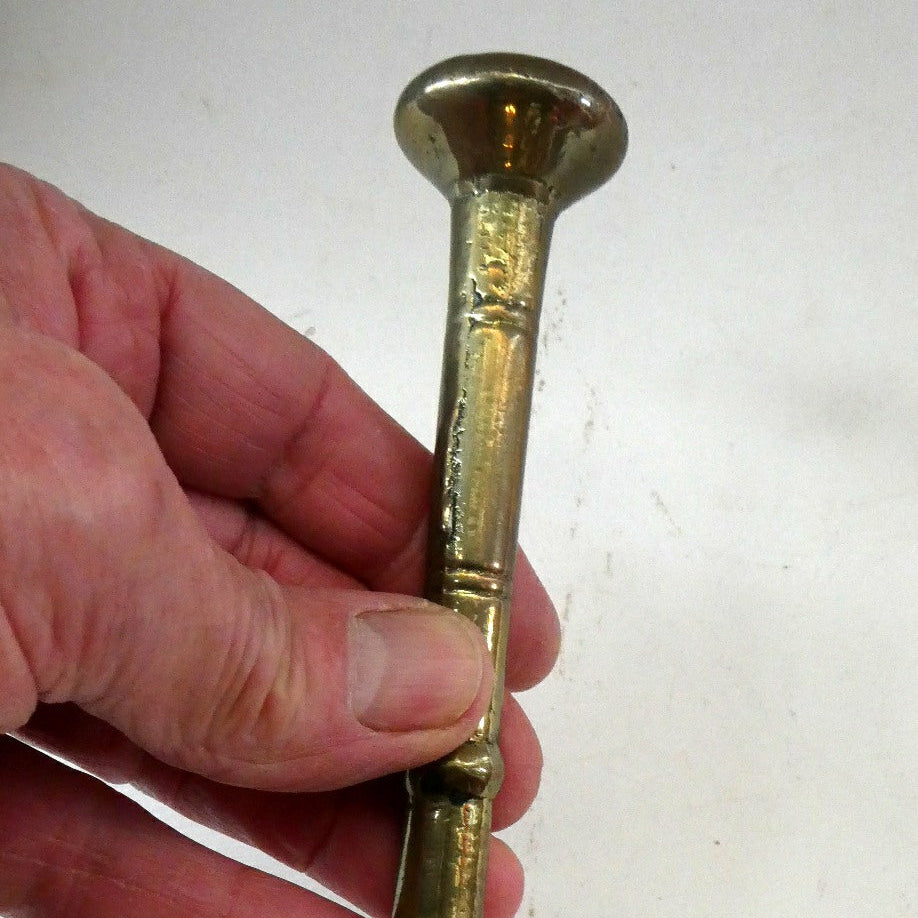 Antique Pharmacy Heavy Solid Brass Mortar And Pestle (B). Dated 1825 Iconic Edinburgh