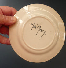 Load image into Gallery viewer, Vintage 1920s Hand Painted MAK MERRY Pottery Small Side Plate. 5 1/2 inches