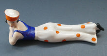 Load image into Gallery viewer, ORIGINAL 1920s German "Bathing Beauty" Porcelain Art Deco Miniature Figurine