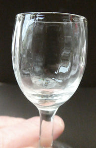 Pretty Set of Six VINTAGE CRYSTAL Tiny Liqueur Glasses. Possibly Stuart Crystal