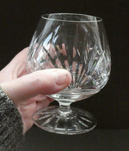 Load image into Gallery viewer, Set of SIX Matching Cut Crystal Brandy Glasses. Height 4 1/4 inches

