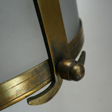 Load image into Gallery viewer, 1920s Antique Hanging Hall or Porch Lantern. Brass and Glass in the Gothic Style