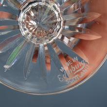 Load image into Gallery viewer, Pair of EDINBURGH CRYSTAL Small OBAN White Wine Glasses. SIGNED Height 4 5/8 inches