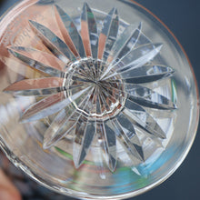 Load image into Gallery viewer, Pair of EDINBURGH CRYSTAL Small OBAN White Wine Glasses. SIGNED Height 4 5/8 inches