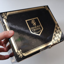 Load image into Gallery viewer, Pair of EDINBURGH CRYSTAL Small OBAN White Wine Glasses. SIGNED Height 4 5/8 inches