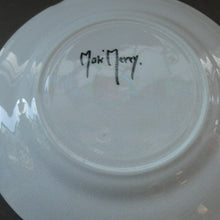 Load image into Gallery viewer, Set of Six Scottish Art Pottery Mak Merry Dessert Plate Prunus Design