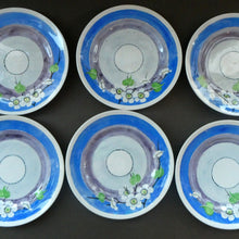 Load image into Gallery viewer, Set of Six Scottish Art Pottery Mak Merry Dessert Plate Prunus Design