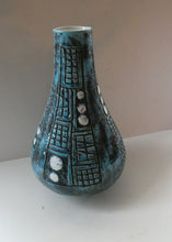 Load image into Gallery viewer, Vintage 1960s West German BRUSTALIST Bottle Vase. Uberlacker Ceramics / U-keramik
