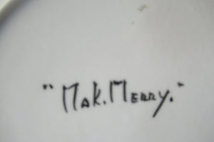 1920s Mak Merry Side Plate Antique Scottish Pottery