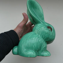Load image into Gallery viewer, 1930s LARGEST Sylvac Green Rabbit No. 1028 10 1/2 inches
