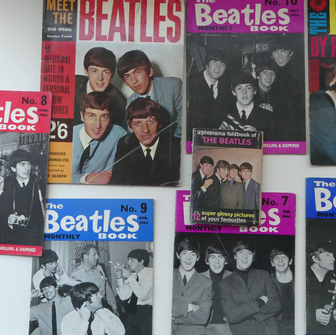JOB LOT. Selection of Vintage 1960s Original BEATLES Magazines FREE UK