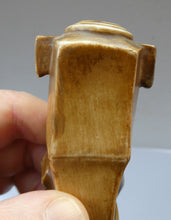 Load image into Gallery viewer, Rare 1920s Scafer Vater Cubist Candlesticks Pair of Bulldogs
