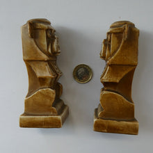 Load image into Gallery viewer, Rare 1920s Scafer Vater Cubist Candlesticks Pair of Bulldogs
