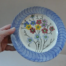 Load image into Gallery viewer, SCOTTISH POTTERY. Scottish Lady Decorator / Painter. 1930s Hand-Painted Plate. 8 3/4 inches Mak Merry Style
