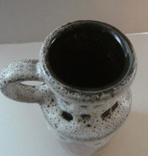Load image into Gallery viewer, West German 1970s Scheurich Vase with White Lava and Shiny Red Glazes
