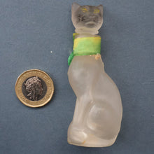Load image into Gallery viewer, Delightful 1920s CUSSONS Miniature Cat Perfume Bottle or Flacon. 3 inches in height