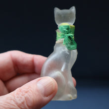 Load image into Gallery viewer, Delightful 1920s CUSSONS Miniature Cat Perfume Bottle or Flacon. 3 inches in height