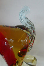 Load image into Gallery viewer, 1950s Murano Sommerso Glass Reindeer / Deer in Red, Yellow and Blue. 10 1/2 inches
