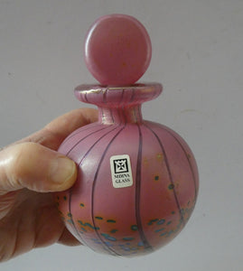 1970s Mdina and Murano Perfume Bottles with Lollipop Stoppers