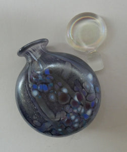 1970s Mdina and Murano Perfume Bottles with Lollipop Stoppers