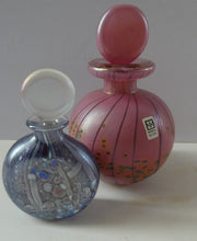 Load image into Gallery viewer, 1970s Mdina and Murano Perfume Bottles with Lollipop Stoppers
