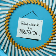 Load image into Gallery viewer, Bristol Cigarettes Advertising Item. Tin Beer Tray 1960s