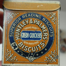 Load image into Gallery viewer, Vintage 1930s MINIATURE or SAMPLE Tin for Huntley and Palmer Biscuits. Yellow Colour
