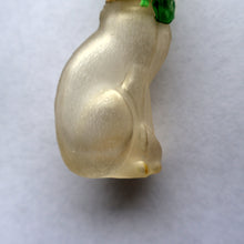 Load image into Gallery viewer, 1920s CUSSONS Miniature Cat Perfume Bottle or Flacon. Wembley Empire Exhibition Interest 1924