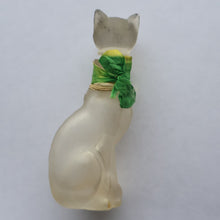 Load image into Gallery viewer, 1920s CUSSONS Miniature Cat Perfume Bottle or Flacon. Wembley Empire Exhibition Interest 1924