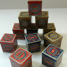 Load image into Gallery viewer, Vintage 1930s MINIATURE or SAMPLE Tin for Huntley and Palmer Biscuits. Yellow Colour