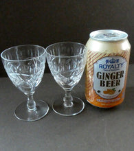 Load image into Gallery viewer, Edinburgh Crystal Set of Six Small Sherry or Liqueur Glasses. 4 inches high
