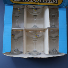 Load image into Gallery viewer, 1960s Collectable BOXED SET of Six Babycham Glasses with Yellow Deer Motif