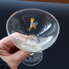 Load image into Gallery viewer, Random VINTAGE Babycham. One 1950s White Deer Logos and Two 1960s Prancing Deers