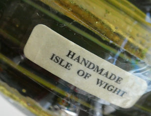 Isle of Wight Studio Glass by Michael Harris, c 1973. Squat Tortoiseshell Vase