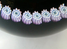 Load image into Gallery viewer, 2000 Caithness Glass Paperweight with Lampwork Flower. 100th Birthday of the Queen Mother
