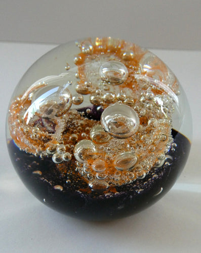 LARGE Vintage 1976 COLIN TERRIS Caithness Glass Paperweight: Sundance
