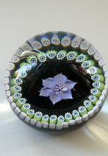 Load image into Gallery viewer, Vintage Caithness Paperweight (for Edinburgh Crystal). Lilac Floral Motif
