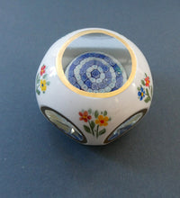 Load image into Gallery viewer, Vintage MURANO Faceted Paperweight with Overlay &amp; Internal Milleifiori Floating Mushroom
