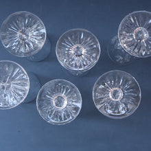 Load image into Gallery viewer, SET OF SIX. Vintage 1960s Edinburgh Crystal PORT WINE OR LIQUEUR Glasses. Star of Edinburgh 4 1/2 inches