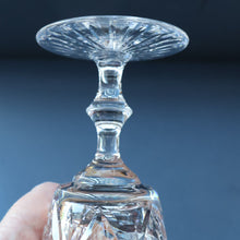 Load image into Gallery viewer, Vintage PAIR OF Edinburgh Crystal Wine Glasses. STAR OF EDINBURGH Pattern: 6 1/4 inches
