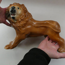 Load image into Gallery viewer, SiNGLE ANTIQUE Victorian Standing Staffordshire Style Bo'ness Lion. Large in Excellent Condition