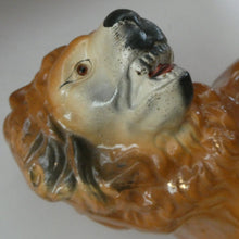 Load image into Gallery viewer, SiNGLE ANTIQUE Victorian Standing Staffordshire Style Bo'ness Lion. Large in Excellent Condition