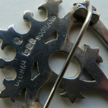 Load image into Gallery viewer, SCOTTISH SILVER. Large Vintage 1950s  LUCKENBOOTH Brooch. JOHN HART Monogram