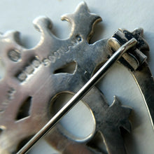 Load image into Gallery viewer, SCOTTISH SILVER. Large Vintage 1950s  LUCKENBOOTH Brooch. JOHN HART Monogram