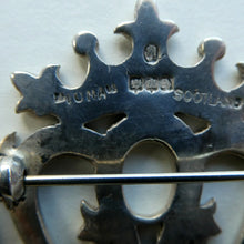 Load image into Gallery viewer, SCOTTISH SILVER. Large Vintage 1950s  LUCKENBOOTH Brooch. JOHN HART Monogram