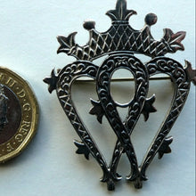 Load image into Gallery viewer, SCOTTISH SILVER. Large Vintage 1950s  LUCKENBOOTH Brooch. JOHN HART Monogram