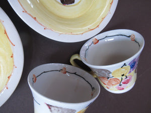 1920s MakMerry Mac Merry Fruit and Berries Cups and Saucers