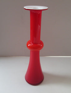 1960s CARNABY Glass Vase. Designed by Per Lutken for Holmegaard Glass