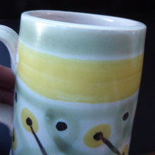 Load image into Gallery viewer, 1950s Buchan Stoneware Tankard Shape Mug. Very Rare Abstract Pattern